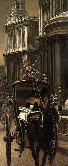 James Tissot Going to Business France oil painting art